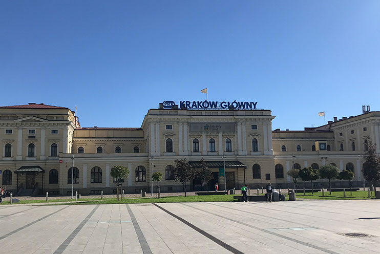 Estación de tren de Cracovia