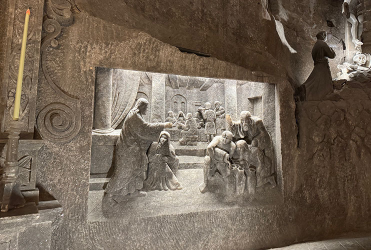 Figuras en las minas de sal de Wieliczka
