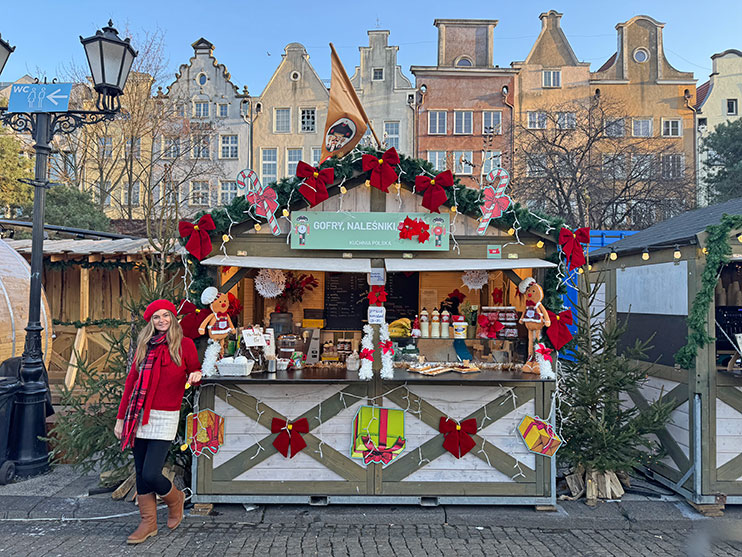 Puestos del mercado en Gdansk