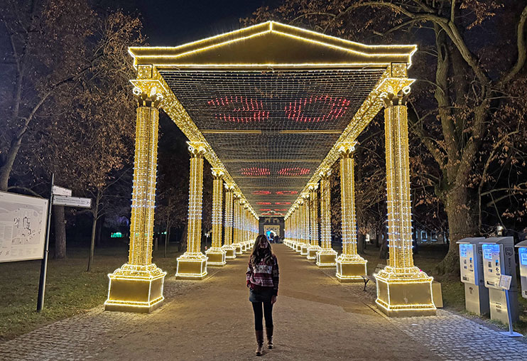 Jardín Real de la luz Willanow Varsovia
