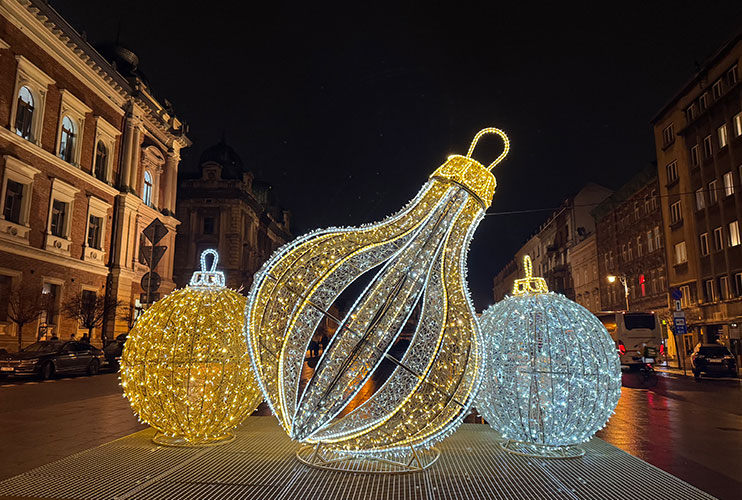 Luces navideñas de Cracovia