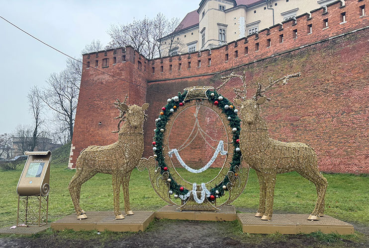 Luces de Navidad en Cracovia