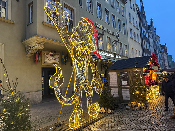 Luces de Navidad en Gdansk