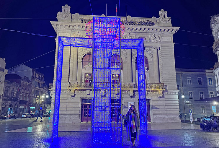 Luces de Navidad en Oporto
