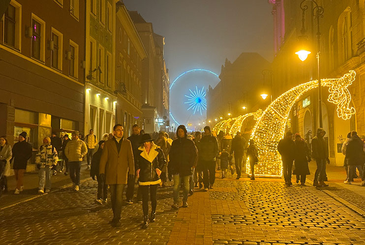 Luces navideñas de Poznan