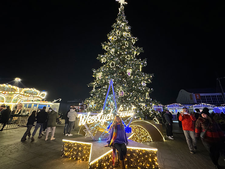 Mercado navideño de la Feria Internacional de Poznan