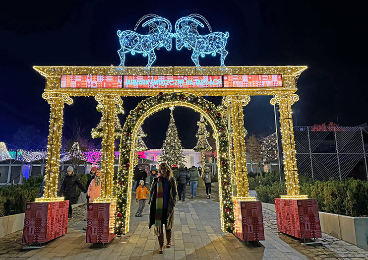 Mercado navideño de la Feria Internacional de Poznan