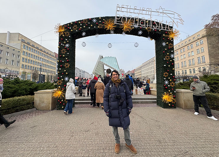 Mercado navideño de la Plaza de la Libertad de Poznan