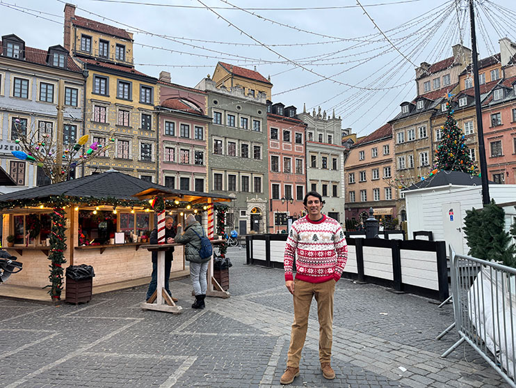 Mercado navideño de la plaza del mercado