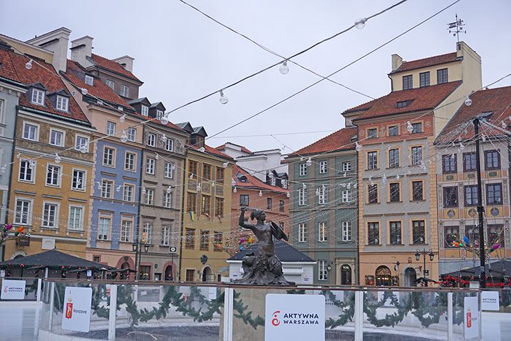 Pista de hielo en Varsovia