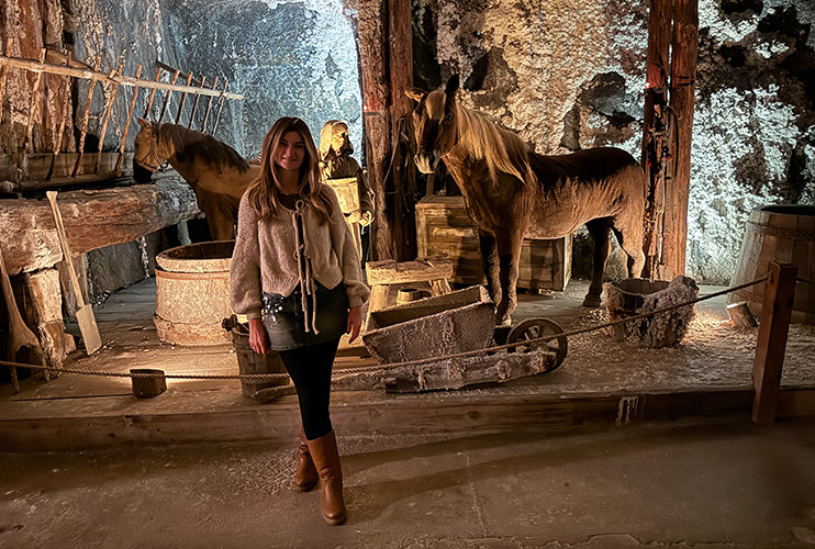 Galerías en las minas de sal de Wieliczka