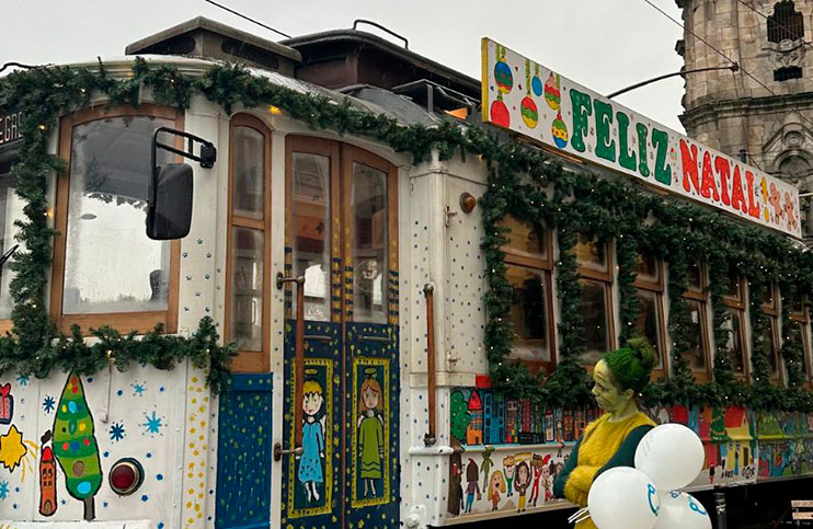 Tranvía navideño de Oporto