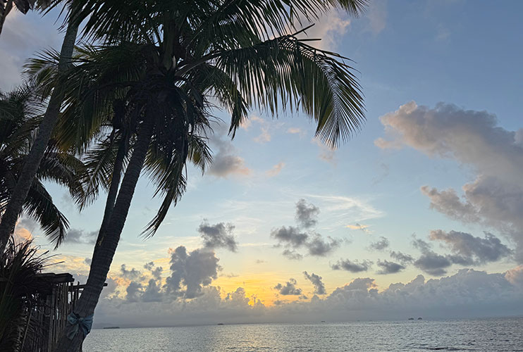 Puesta de sol en San Blas