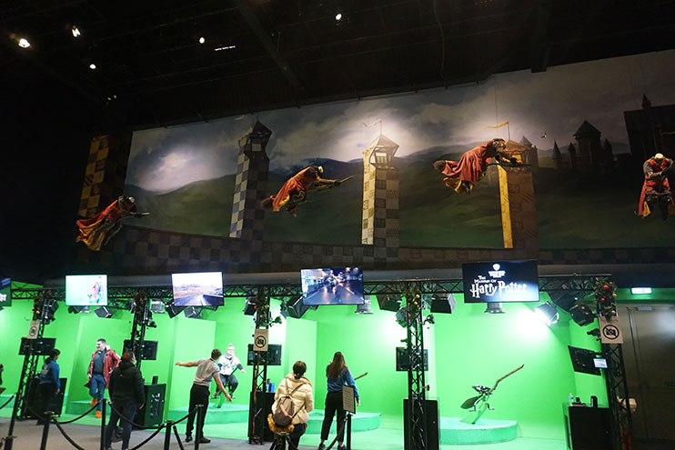 Pantalla verde en los estudios Warner de Londres
