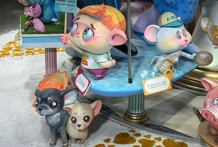 Ninots de las fallas de Valencia