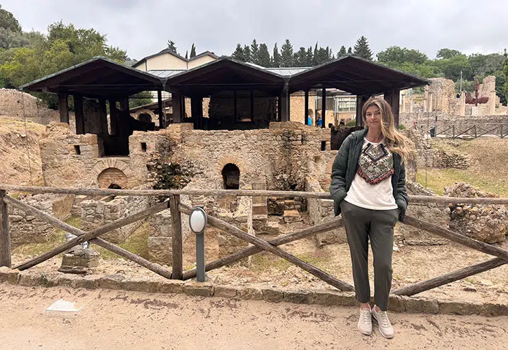 Exterior de la villa romana del Casale