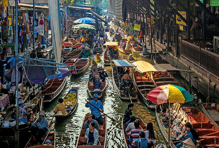 Mejores mercados flotantes de Bangkok