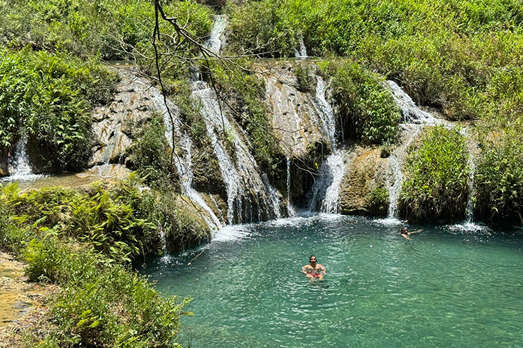 Piscinas naturales en Semuc Champey
