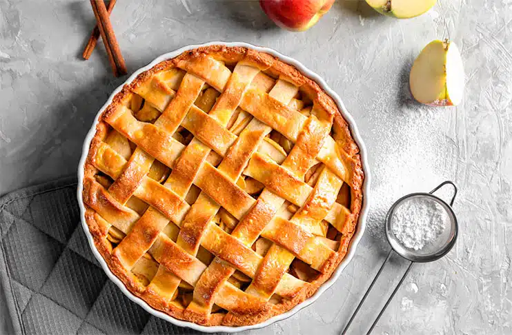Dulces típicos de Irlanda apple tart