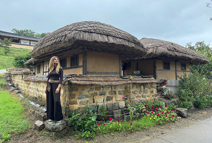 Casas con techo de paja de Yangdong