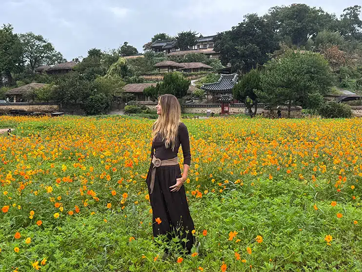 Aldea Yangdong en otoño