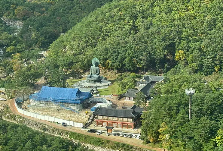 Vistas desde el teleférico de Seoraksan