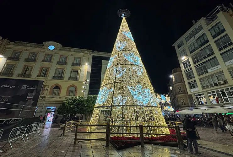 Árbol de Navidad en Málaga