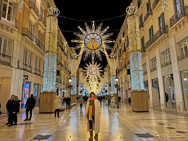 Iluminación navideña de la calle Larios de Málaga