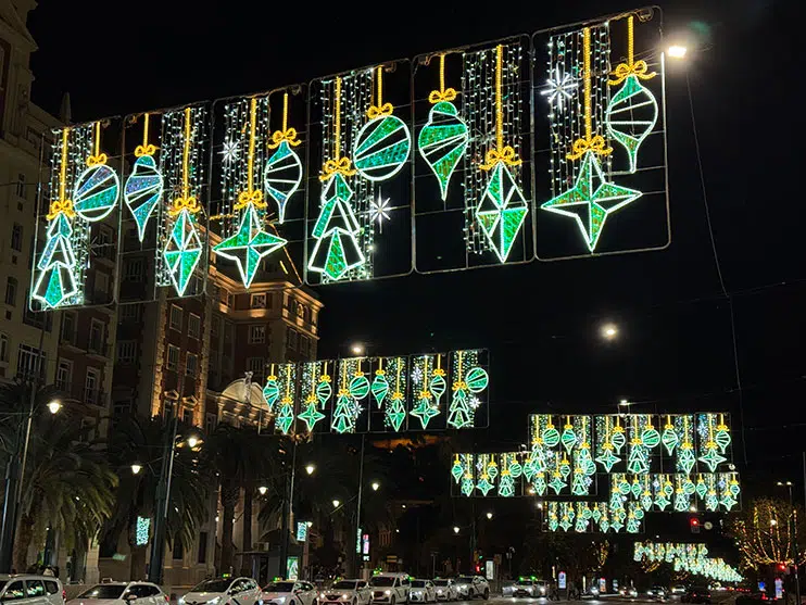 Luces navideñas de Málaga