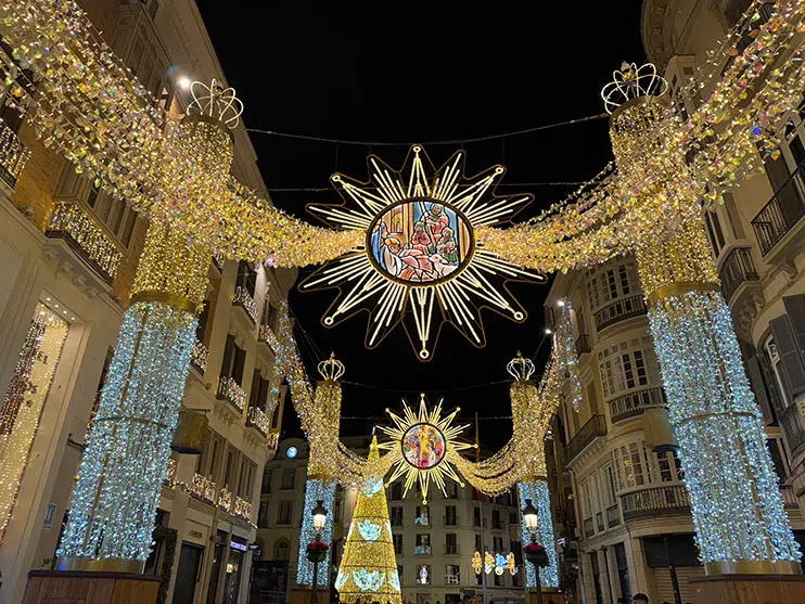 Málaga en Navidad