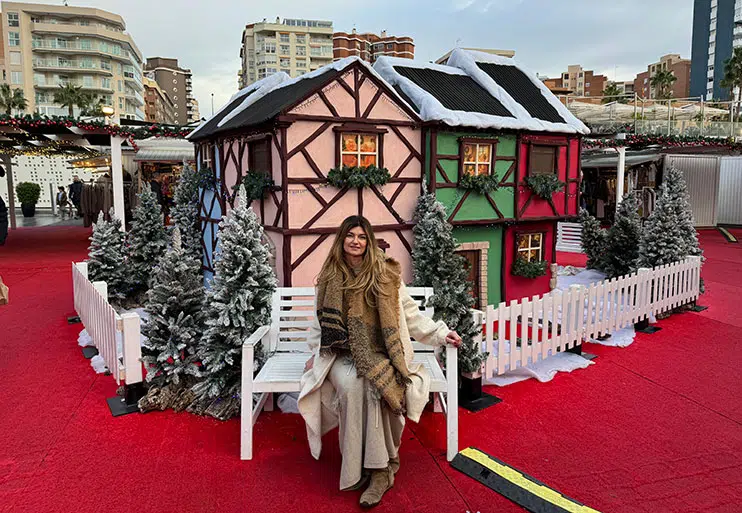 Mercado de Navidad en el muelle Uno de Málaga