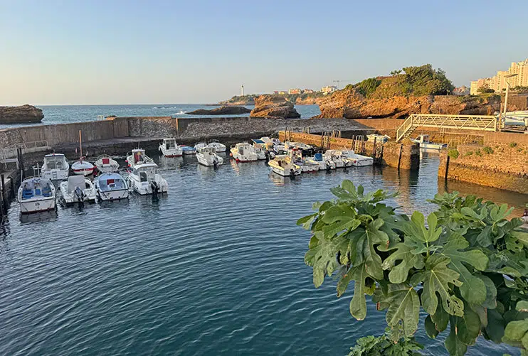 Puerto de los pescadores en Biarritz